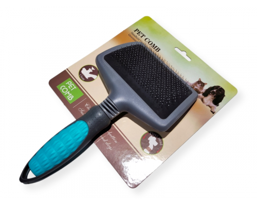 Пуходерка PET, 22,5*13см, с прорезиненой ручкой, большая