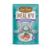 CatFest Тунец с гребешком в нежном желе Meal Nr4, 50 г CatFest Тунец с гребешком в нежном желе Meal Nr4, 50 г
