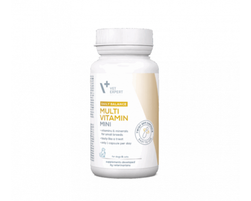 VetExpert Multivitamin Mini, пищевая добавка для собак и кошек, 30 капсул