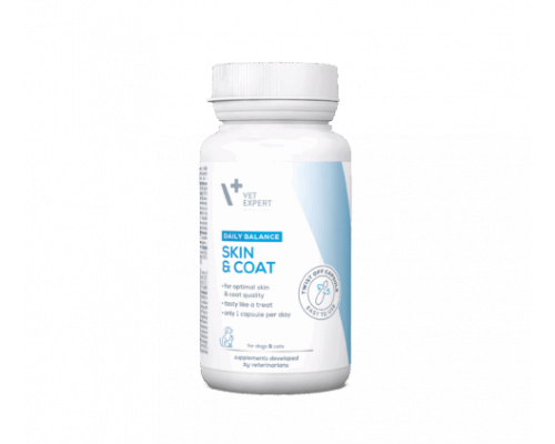 VetExpert Skin & Coat, пищевая добавка для собак и кошек, 30 капсул