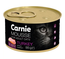 Корм для взрослых кошек Carnie паштет мясной мусс с индейкой и желе 85 г