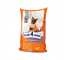 Club 4 Paws Сухой корм для взрослых кошек, живущих в помещении, с курицей Развес (KG)