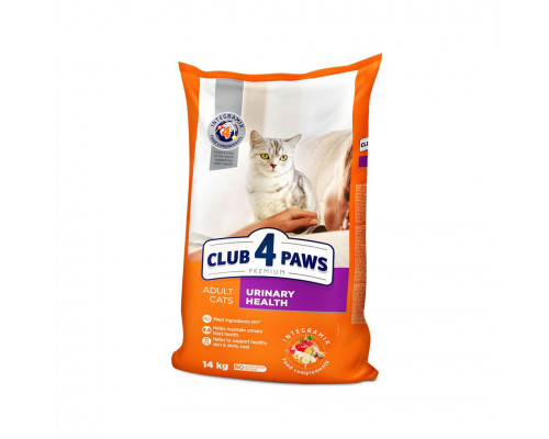 Club 4 Paws Сухой корм для взрослых кошек, с поддержкой мочеиспускательной системы, с курицей Развес (KG)