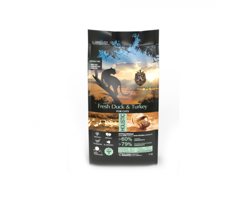 Ambrosia Grain Free CAT Fresh Duck & Turkey 5 kg