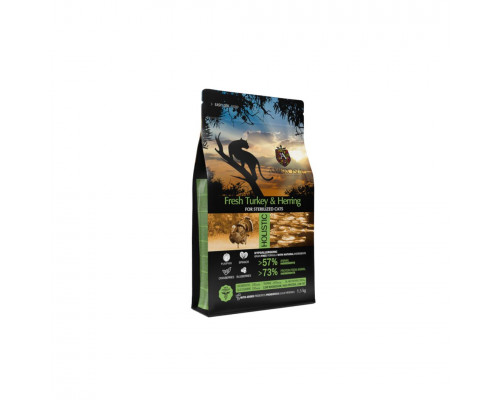AMBROSIA Grain-Free Senior, Light & Sterilized Cat - FRESH TURKEY AND HERRING 5KG