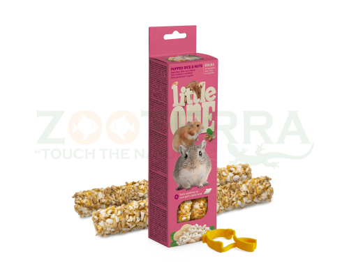 Little One Sticks для грызунов с рисом и орехами 2x55 g