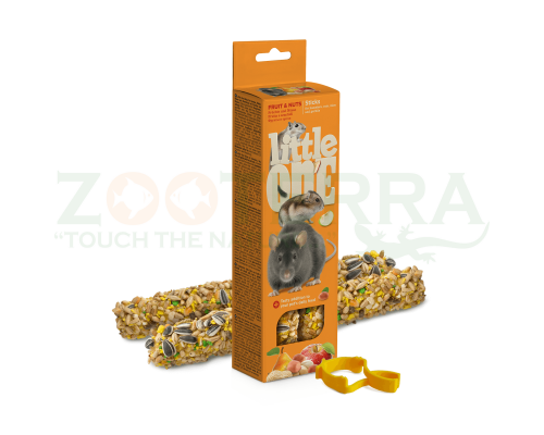 Little One Sticks для грызунов с фруктами и орехами 2x60 g