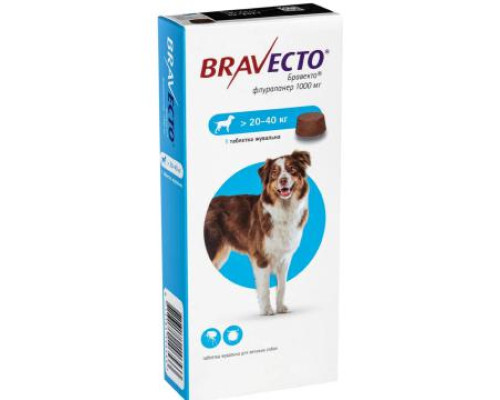 Bravecto Таблетки для собак от 20 до 40 кг