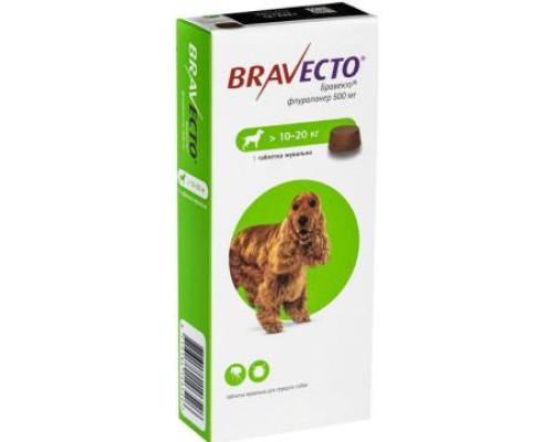 Bravecto Таблетки для собак от 10 до 20 кг