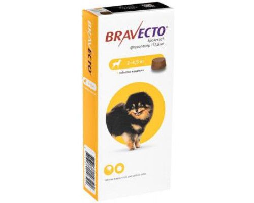 Bravecto Таблетки для собак от 2 до 4,5 кг