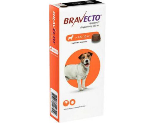 Bravecto Таблетки для собак от 4,5 до 10 кг