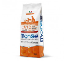 MONGE DRY DOG ALL BREED PUPPY Duck/Rice/Potatoes 12kg