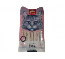 WANPY Кремовое лакомство с тунцом и креветками, для кошек, 70г, 5шт, (40022)