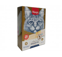 WANPY Кремовое лакомство, Ассорти 8 вкусов, для кошек, 350г, уп. 25шт по 14г, (40039)