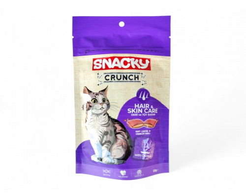 SNACKY Печенье для кошек, с курицей, с витаминами, 