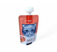 WANPY Мясная паста с лососем, для кошек, 90г, (40091)