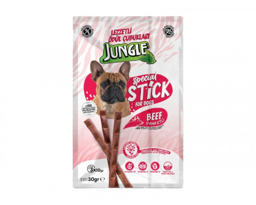 Jungle Мясные палочки для собак, с говядиной, 3*5г, JNGS-004, (40104)