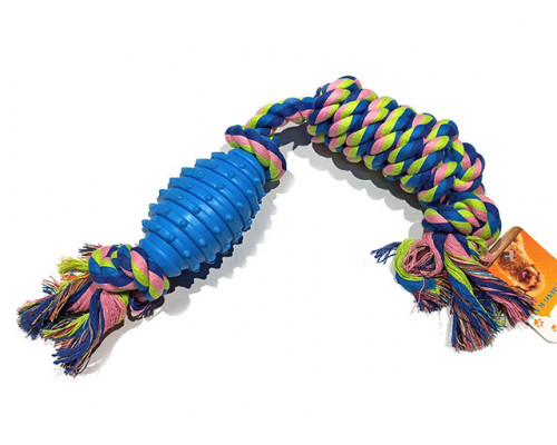Игрушка веревочная, с мячом, 45см, (41198)