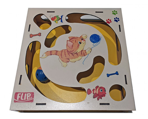 Интерактивная игрушка для кошек, квадрат. 25*25*6см, (41278)
