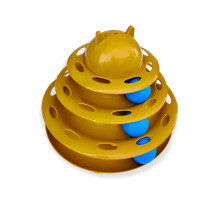 Игрушка интерактивная для кошек, трехярусная, Турция, (41329)