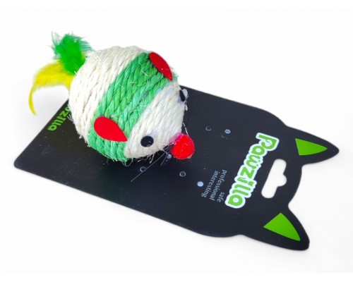Игрушка сизалевая, мордочка большая, 13см, на блистере, (41432)