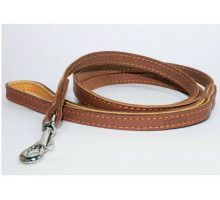 Поводок одинарный, непрошитый 16мм/122см, 0456 Collar, черный, коричневый
