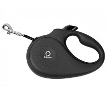 Поводок-рулетка Collar S для собак до 15 кг, 5 м Черный