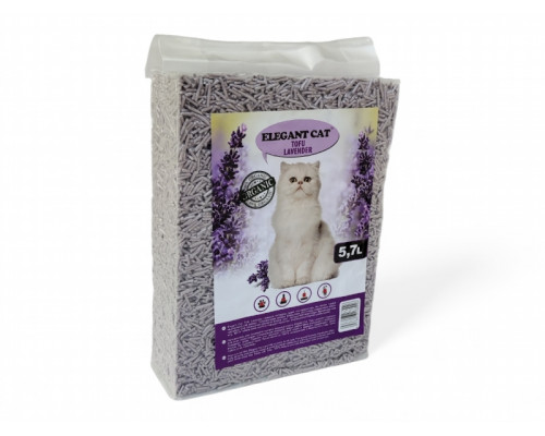 Наполнитель для кошачьих туалетов, 100% натуральный, Tofu Lavender, 5,7л, (43552)