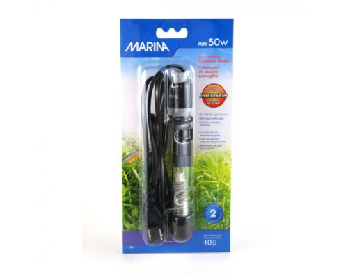 Hagen Marina Mini Aquarium Heater 50W – мини-нагреватель для аквариума до 38 л