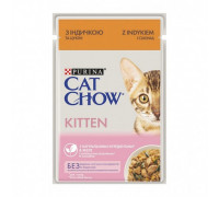 Корм для котят Purina Cat Chow Kitten с индейкой и цуккини 85 г.