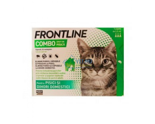 Противопаразитарное средство Frontline Combo для кошек.