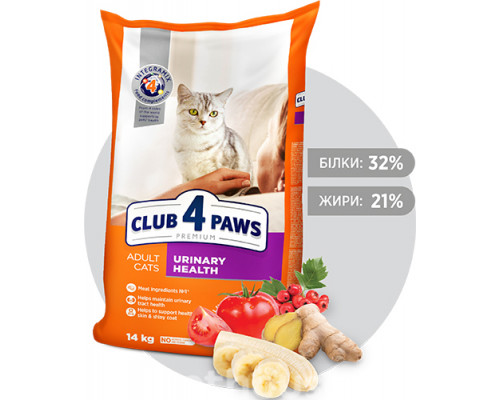 Клуб 4 лапы Urinary Health 14 кг