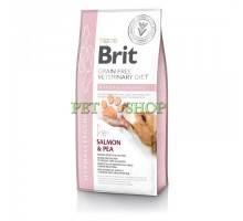 Brit Veterinary Diet Hypoallergenic, лосось и горох 12 кг