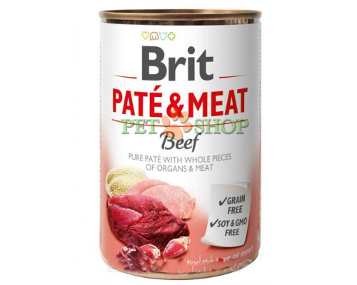 Brit Pate, Meat Beef 400 gr