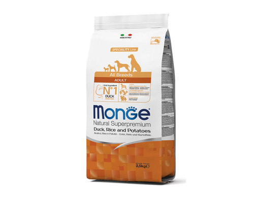 Monge Dry Dog All Breed Adult Duck/Rice/Potatoes 12 кг