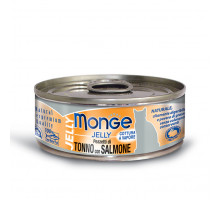 Monge Cat Jelly Can Yellowfin Tuna With Salmon 80g
