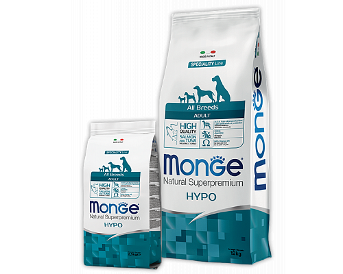 MONGE DRY DOG ALL BREED ADULT HYPO Salmon/Tuna 2,5kg