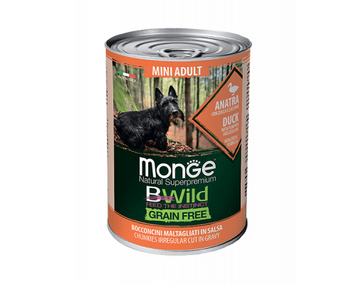 Monge Dog Bwild Adult Duck/Pumpkin/Zucchini 400gr