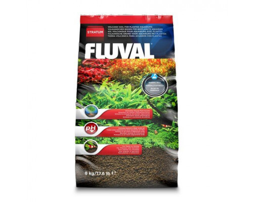 Hagen Fluval Plant & Shrimp Stratum 8 кг – питательный вулканический грунт для растений и креветок