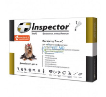 Inspector Total C капли для собак 1-4 кг, 1 пипетка