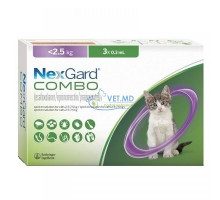 NexGard Combo для кошек до 2,5 кг, 3 шприца