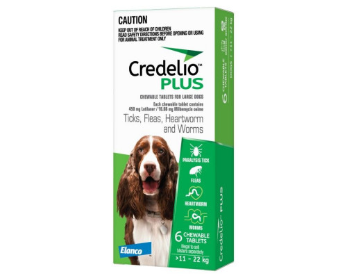 Credelio Plus 450/16.88 mg caini (11-22 kg) - 3 tablete