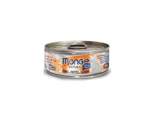 MONGE CAT NATURAL Can Yellowfin tuna with salmon 80gr.