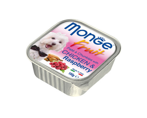 MONGE DOG FRUIT CHICKEN/RASPBERRY 100gr.