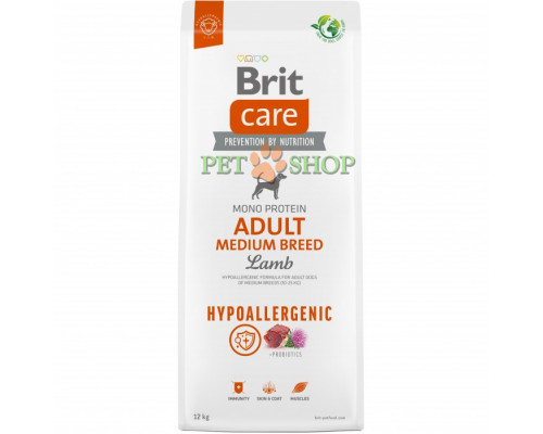 Brit Care Dog Hypoallergenic Adult Medium 12 kg С ягненком