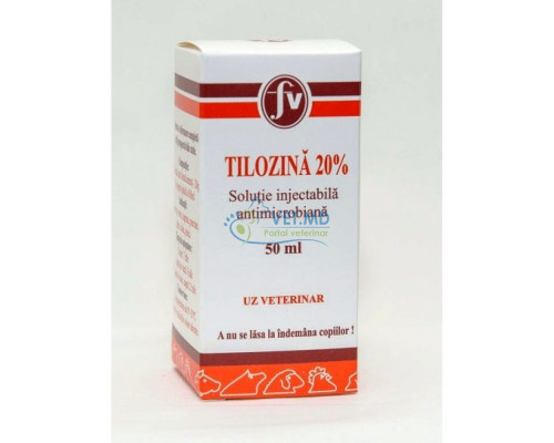 Тилозин 20% для инъекций, 50 ml