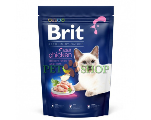 Brit Premium By Nature Cat Adult с курицей 1.5 кг
