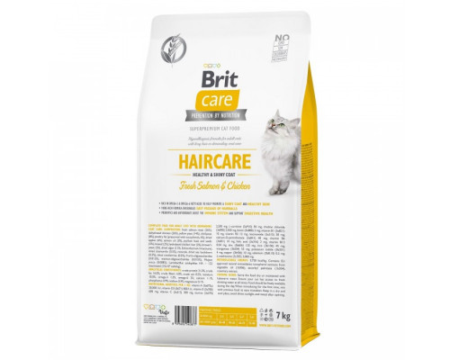 Brit Care Cat Grain-Free Haircare healthy and shiny coat 7 kg