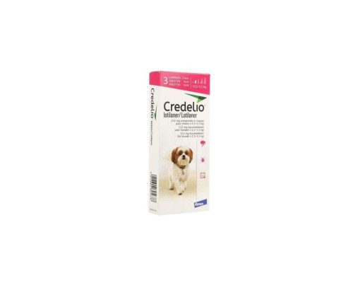 CREDELIO 112.5mg caini 2.5-5.5kg 3tb ROZ