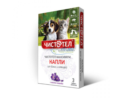 Чистотел капли для щенков и котят против блох и клещей